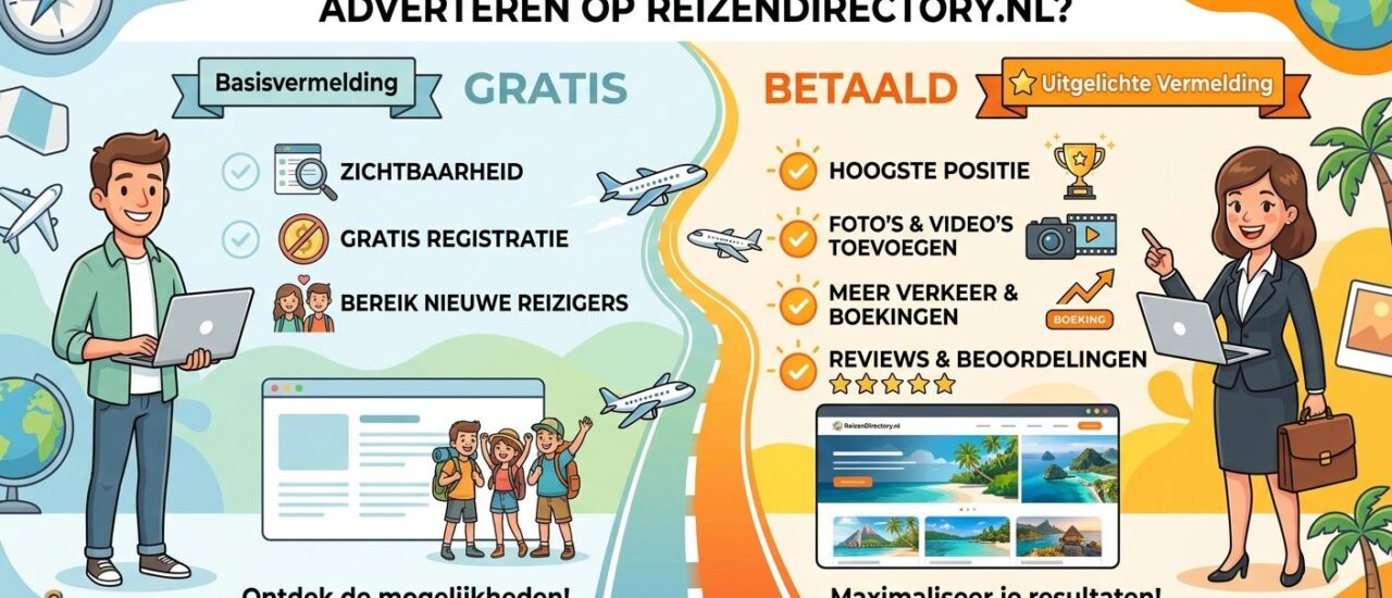 Waarom Jouw Website Gratis of Betaald Adverteren op ReizenDirectory.nl?